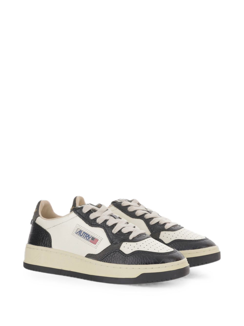 Sneakers Medalist effetto coccodrillo 