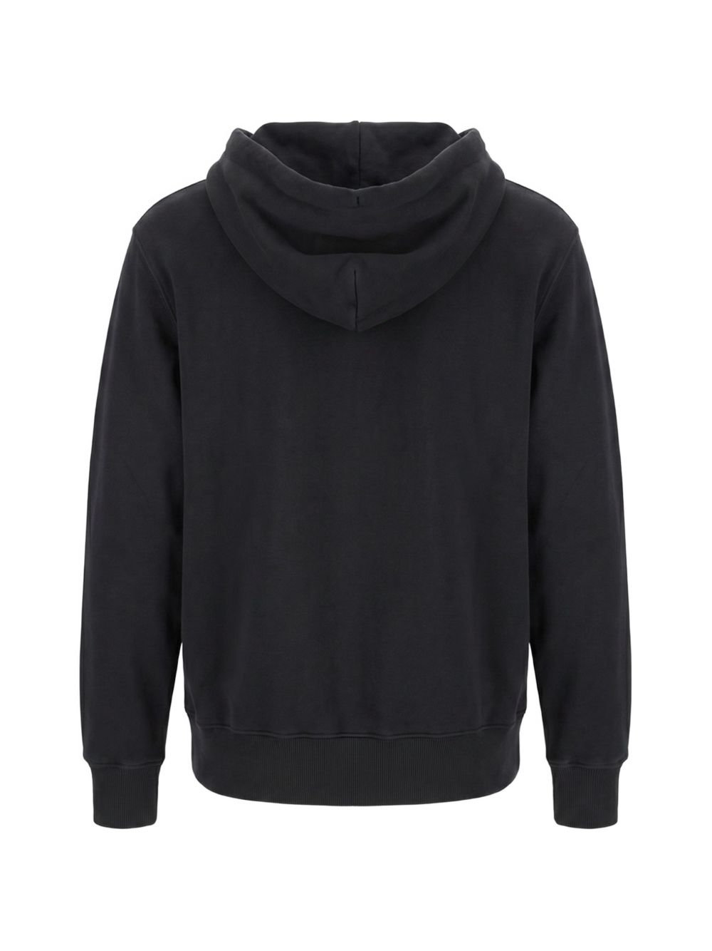 felpa con cappuccio e coulisse con stampa logo 