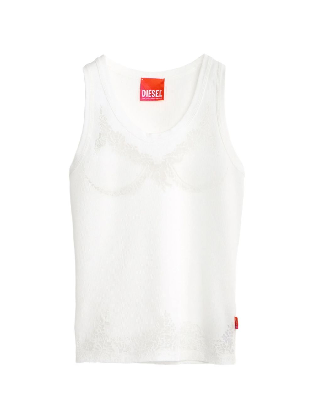 Canotta effetto pizzo devoré 