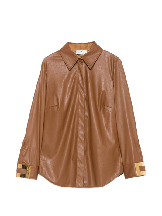 Camicia Elisabetta Franchi Similpelle 