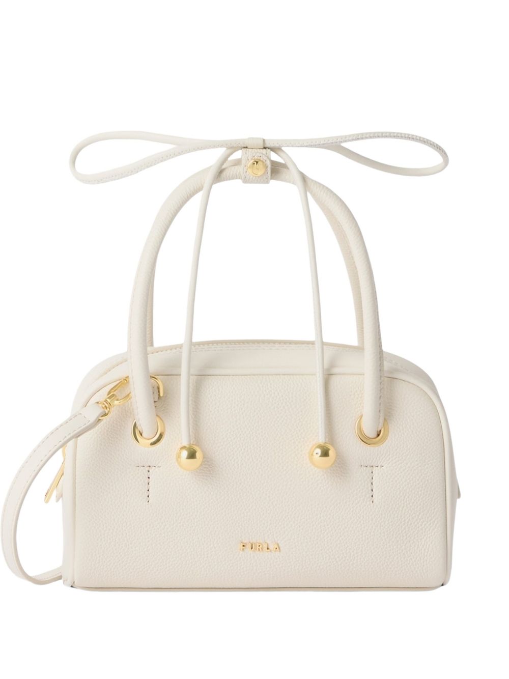 Borsa a tracolla XL Dome in pelle<BR/> 