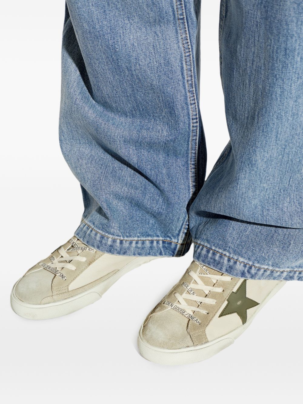 Sneakers Super-Star con effetto vissuto 