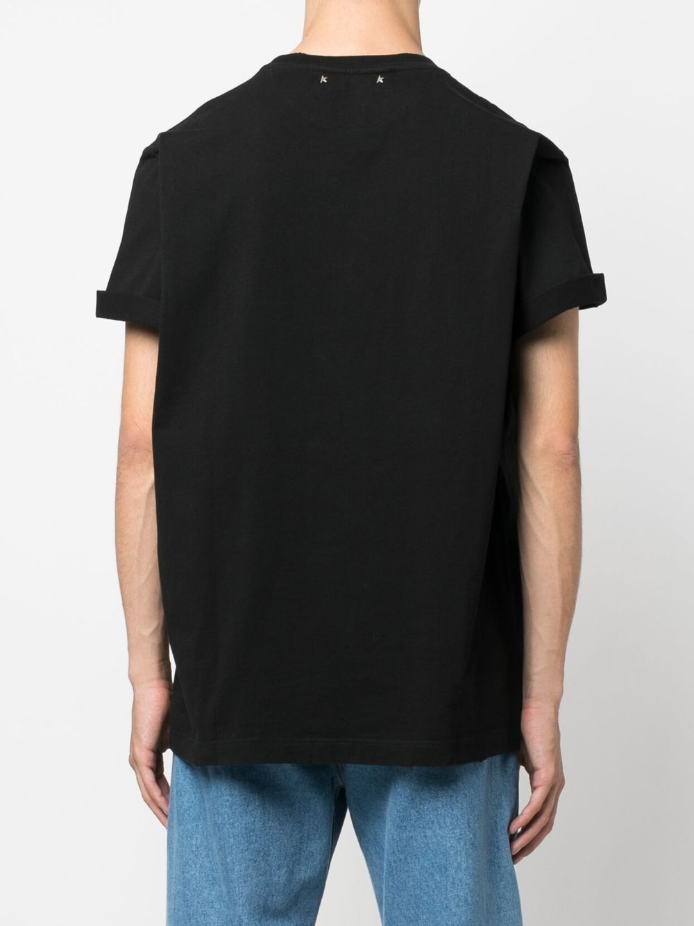 T-shirt con risvolto sulle maniche 