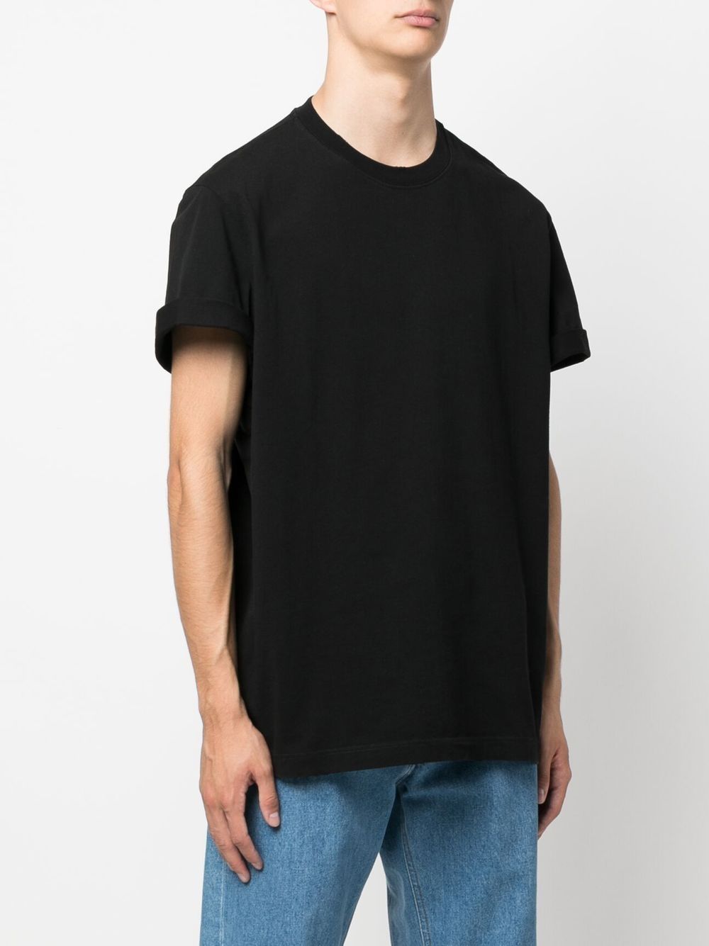 T-shirt con risvolto sulle maniche 