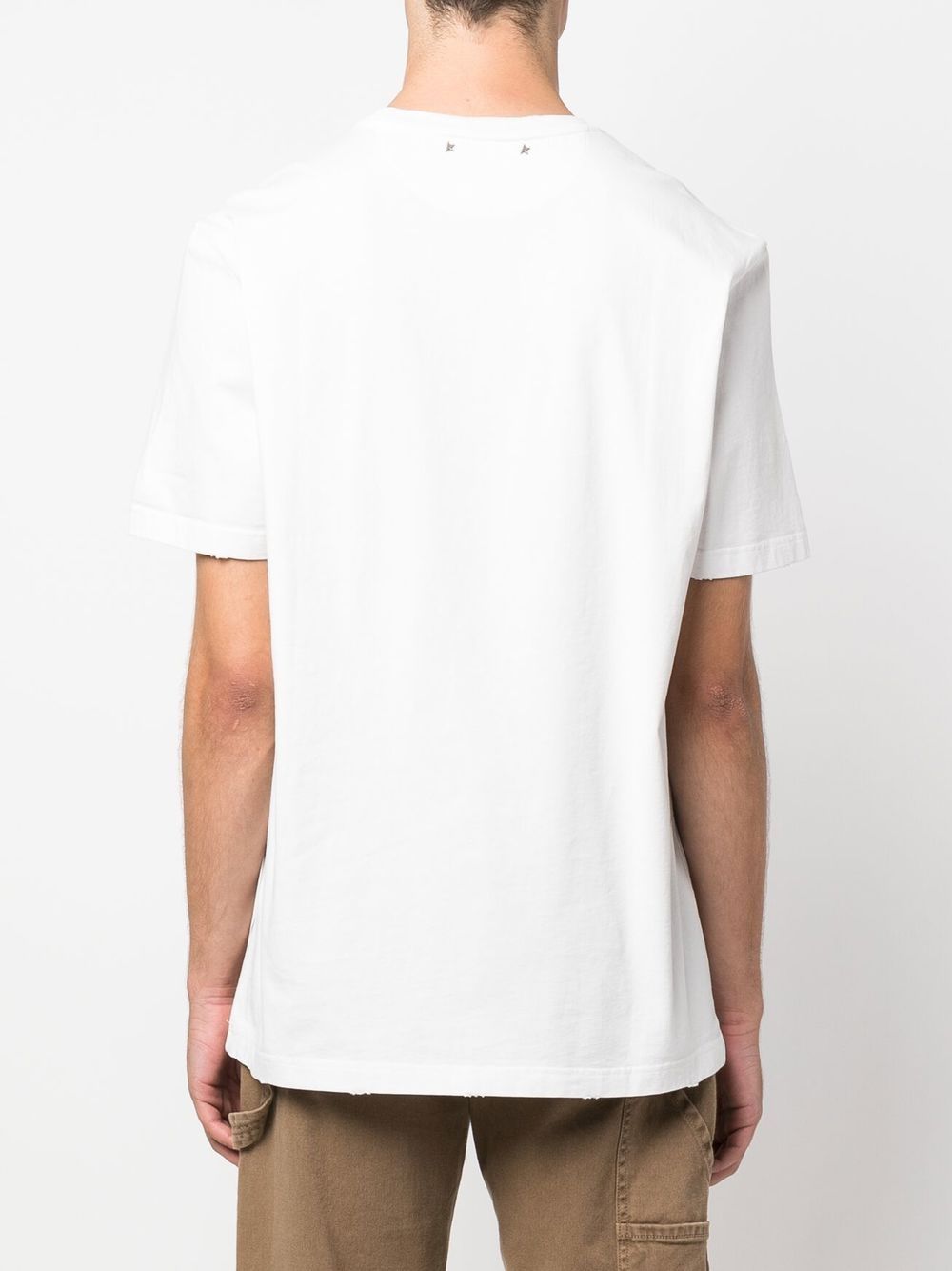 T-shirt con logo ricamato 