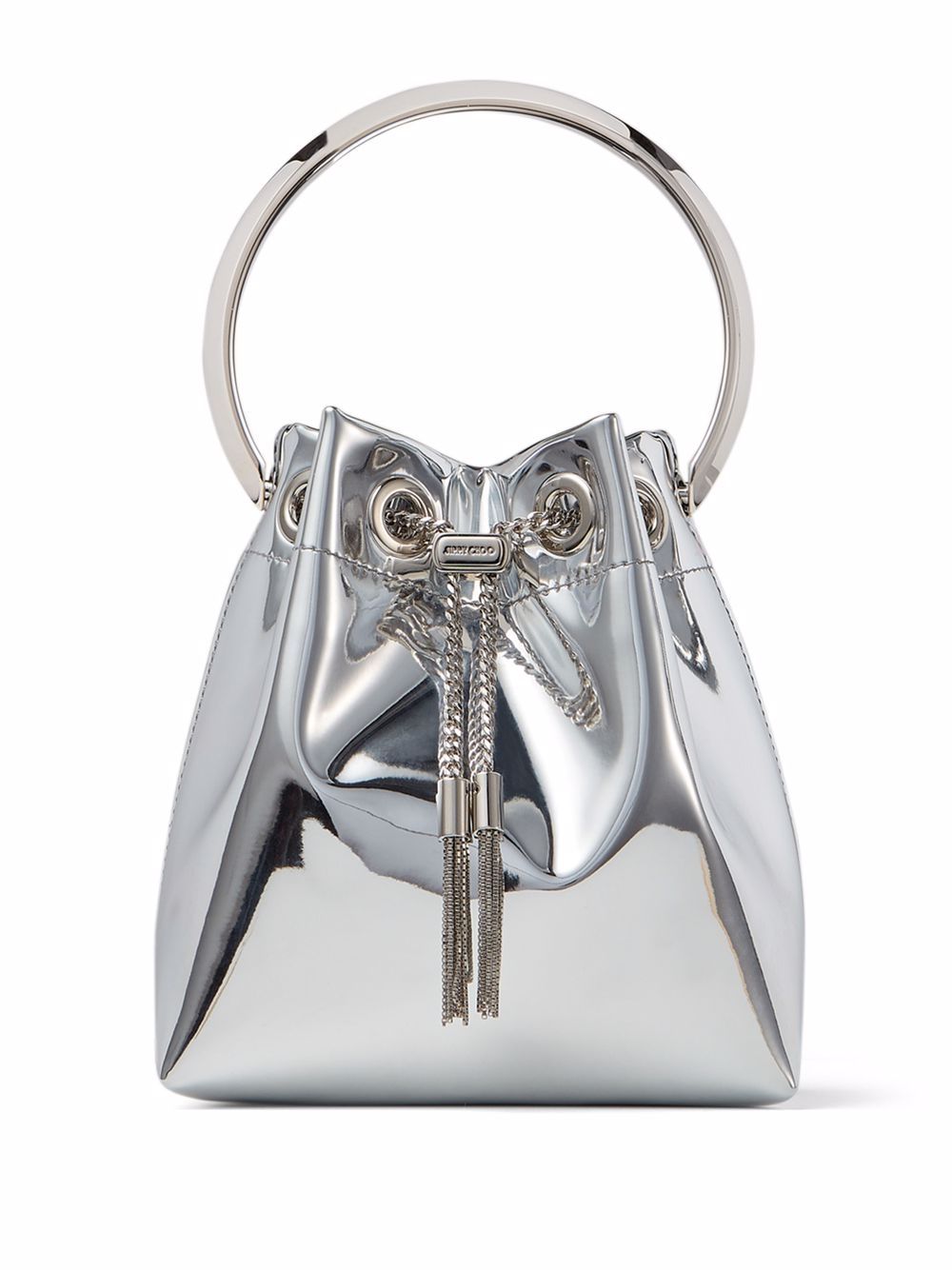 Borsa a secchiello Bon Bon mini con effetto metallizzato 