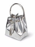 Load image into Gallery viewer, Borsa a secchiello Bon Bon mini con effetto metallizzato 
