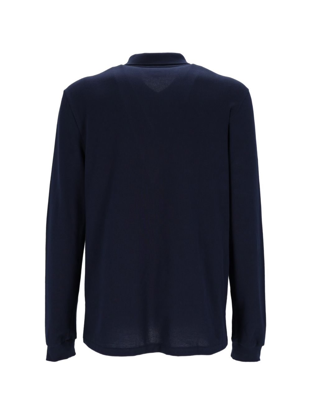 Polo a maniche lunghe con patch logo 