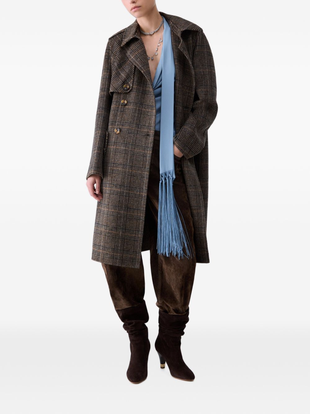 WF6006T677AS9072CAMEL CHECK LIU*JO white