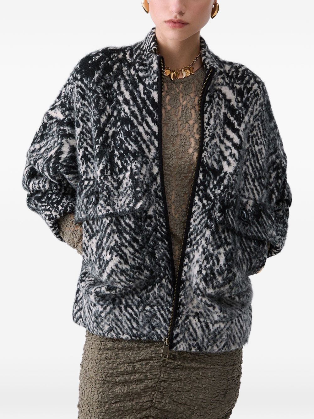WF6380MA49SL9212JACQ NAT FISHBONE LIU*JO white