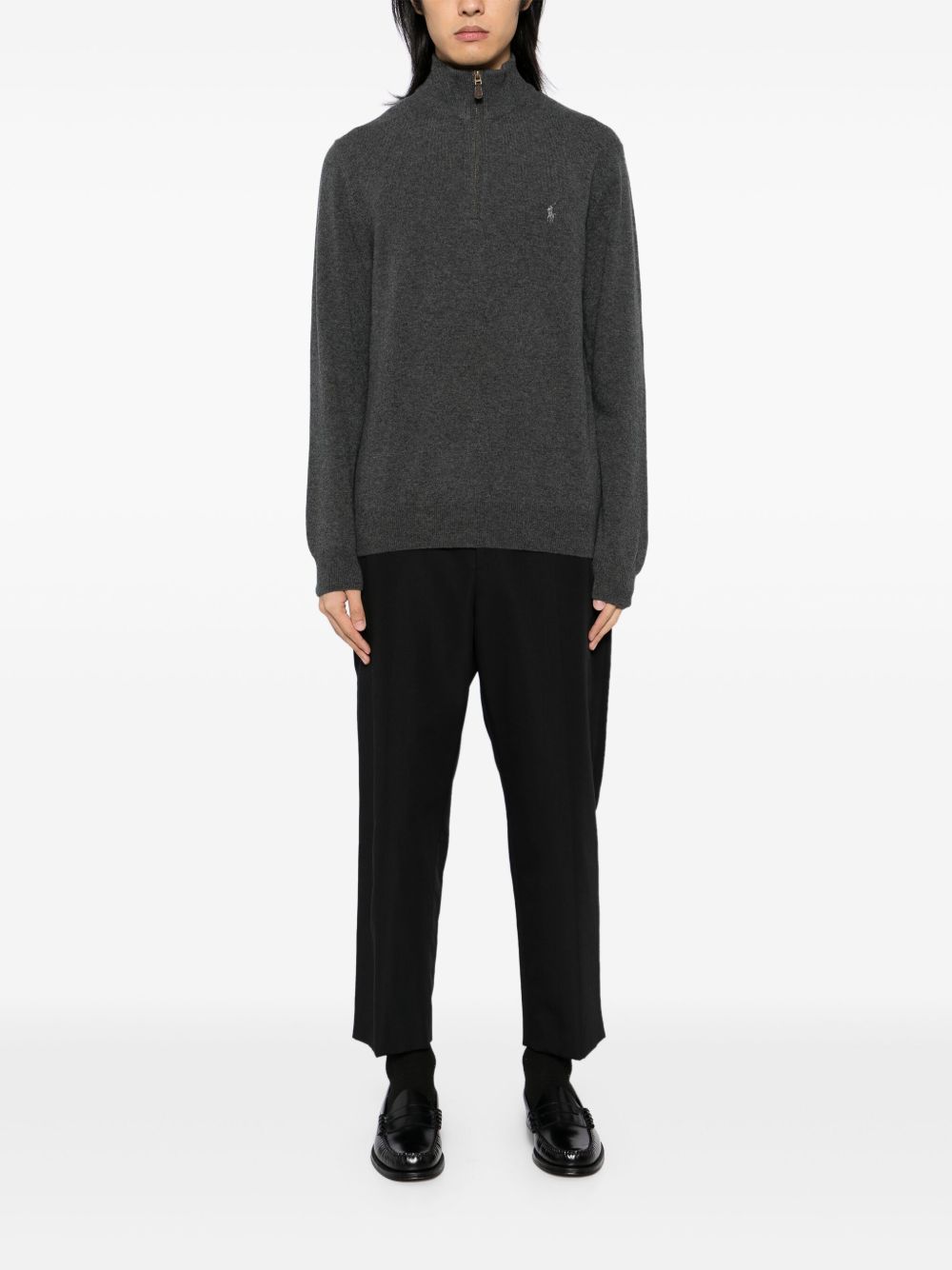710876756017DARK CHARCOAL HEATHER POLO RALPH LAUREN