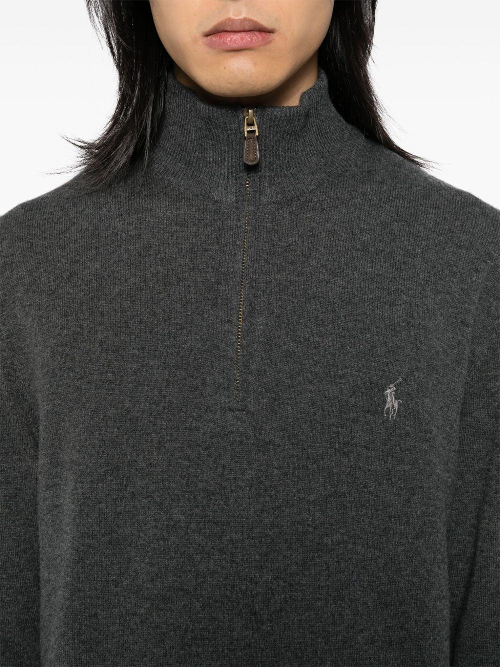 710876756017DARK CHARCOAL HEATHER POLO RALPH LAUREN