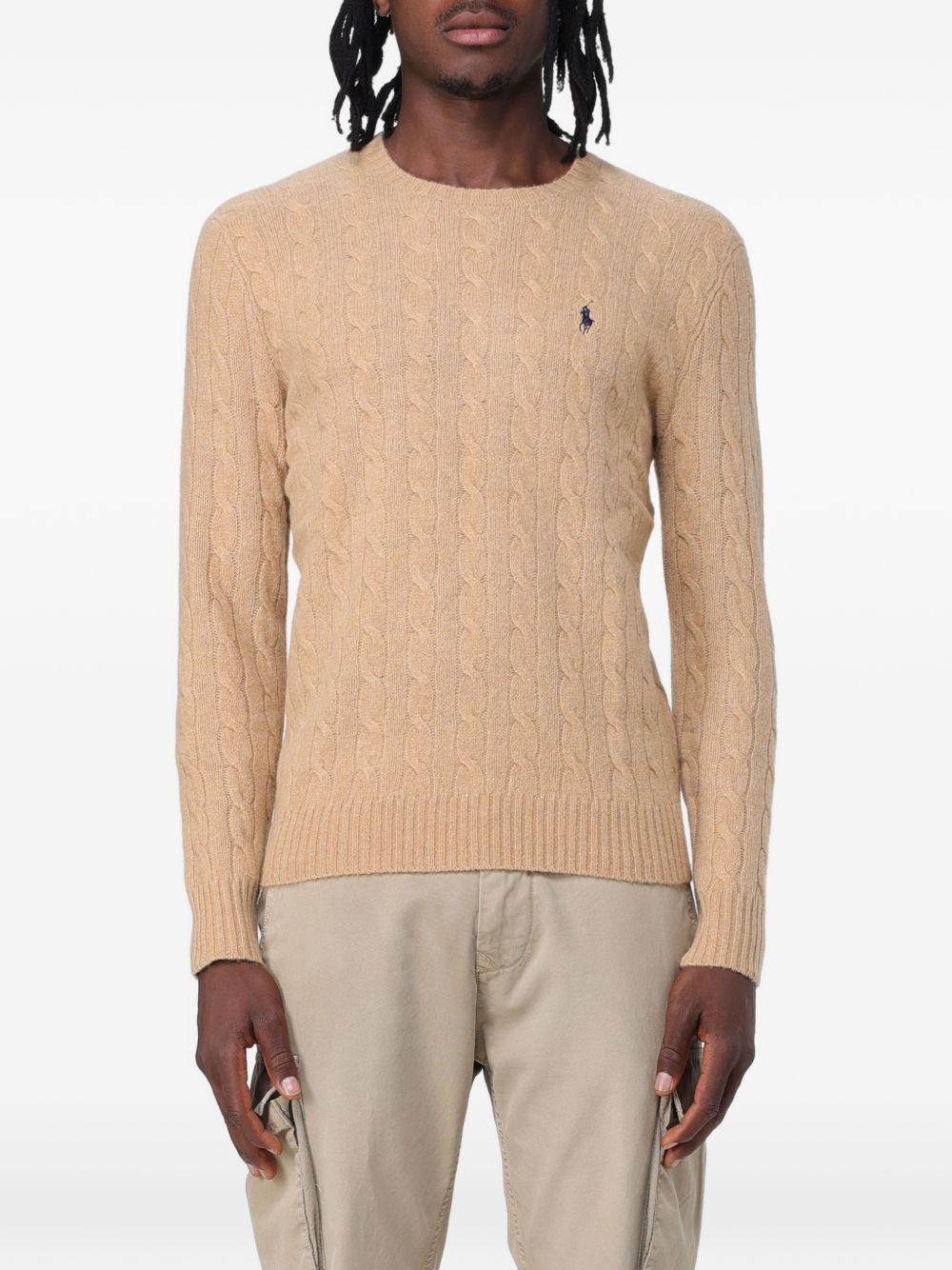 710876762009CAMEL MELANGE POLO RALPH LAUREN