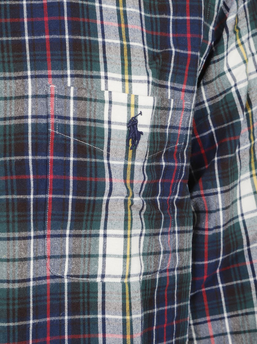 710B30242002NAVY GREEN MULTI POLO RALPH LAUREN
