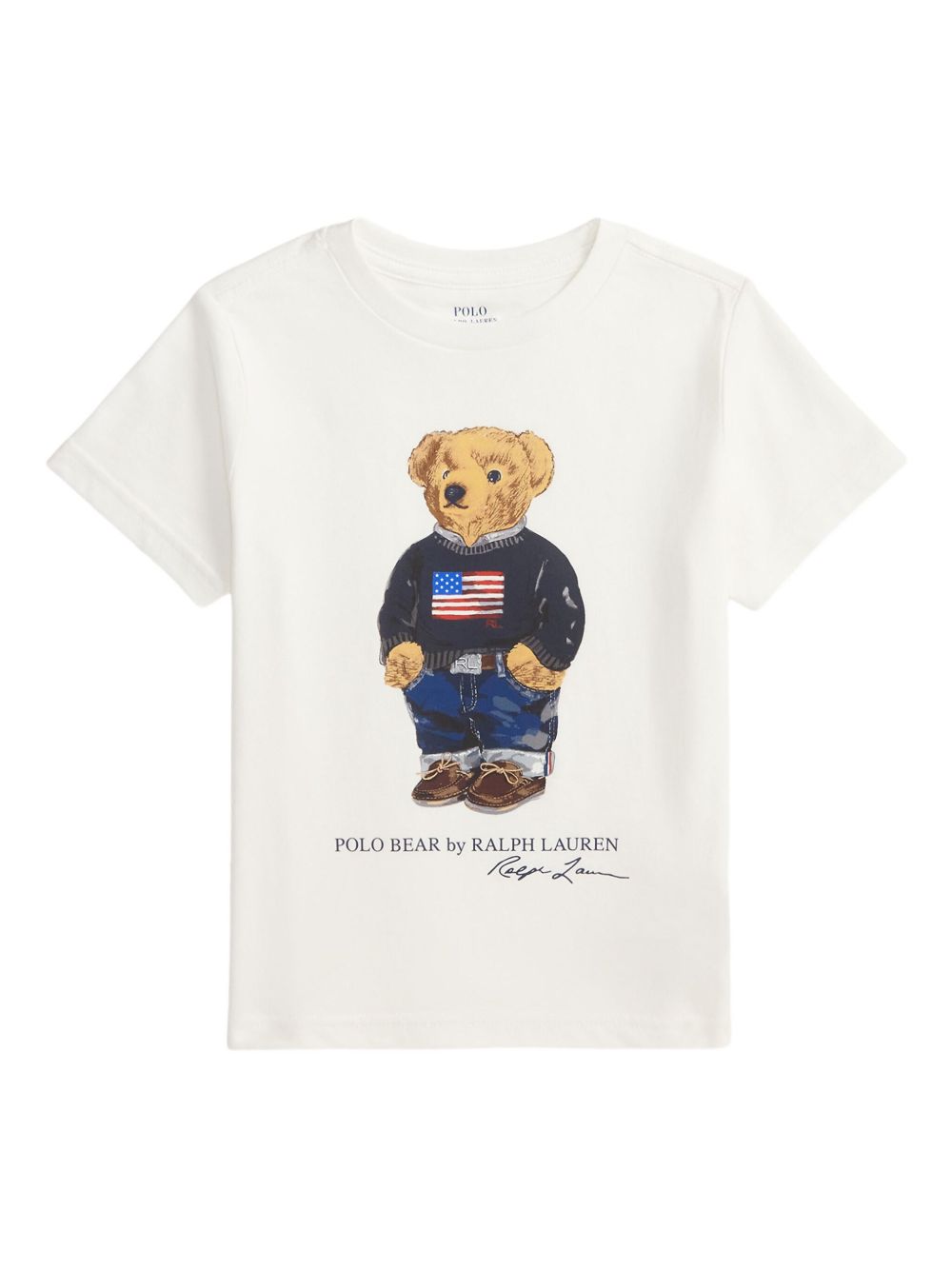 323P00508001WHITE POLO RALPH LAUREN KIDS