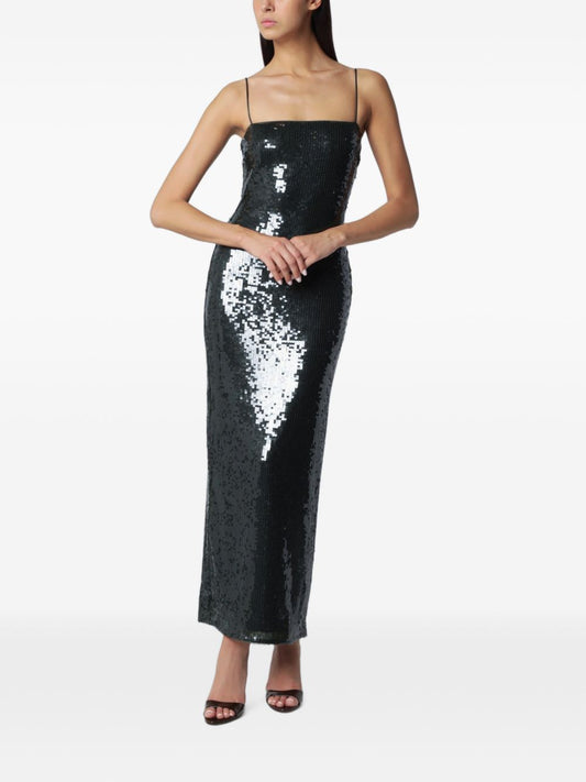 Abito lungo con paillettes 