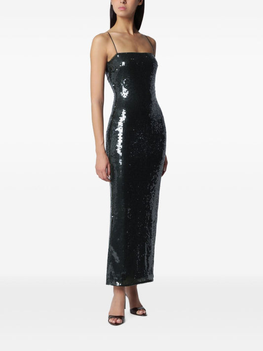 Abito lungo con paillettes 