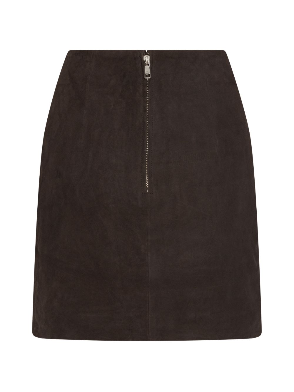 Minigonna in pelle scamosciata 