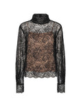 Carica l'immagine nel visualizzatore della galleria, Blusa a maniche lunghe con pizzo 
