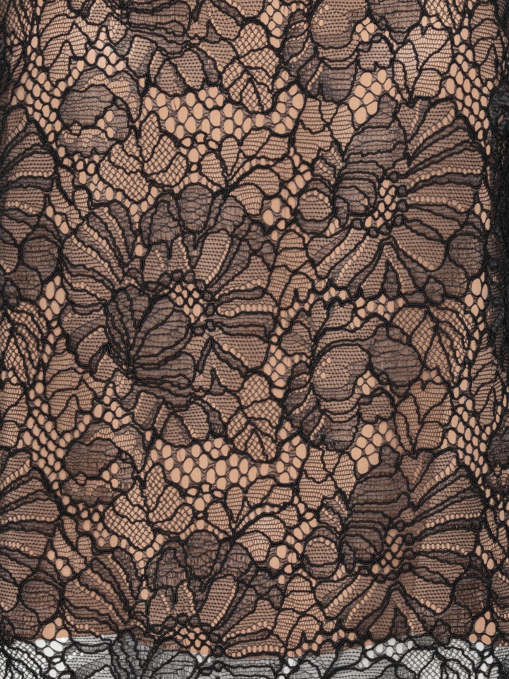 Blusa a maniche lunghe con pizzo 