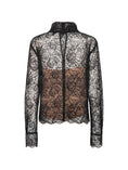 Carica l'immagine nel visualizzatore della galleria, Blusa a maniche lunghe con pizzo 
