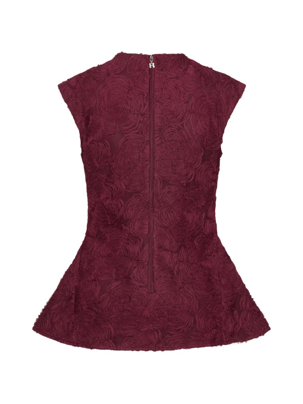 Top a fiori con peplum 