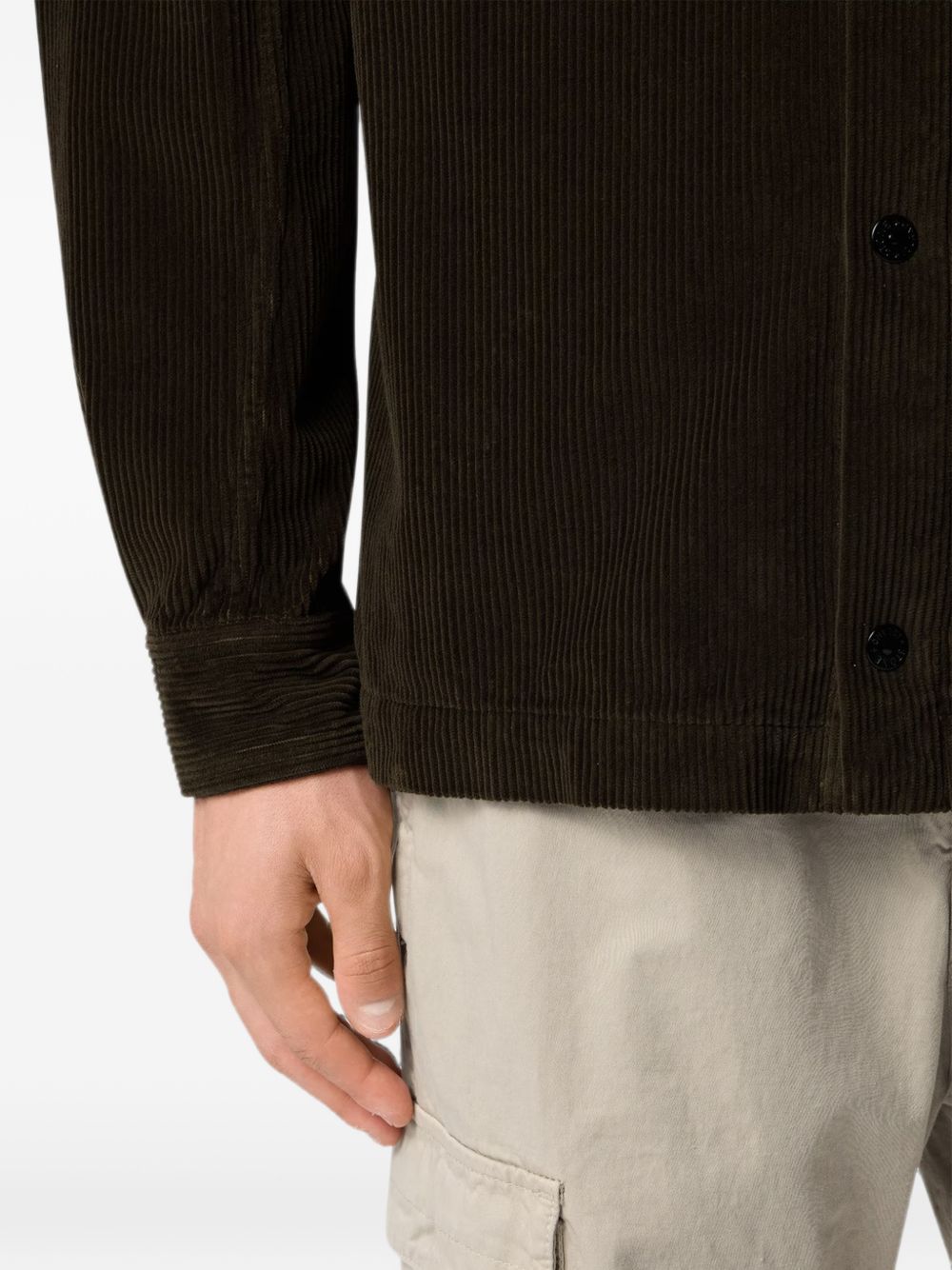 Giacca-camicia a coste 