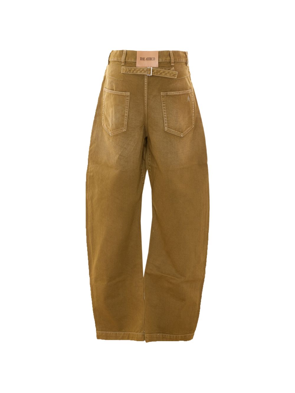 jeans a gamba larga con dettaglio fibbia 