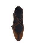 Carica l'immagine nel visualizzatore della galleria, ''Floor 01'' brown ballerina flat 
