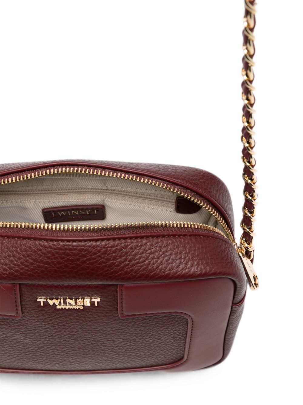262TB704313670BURGUNDY RED TWINSET