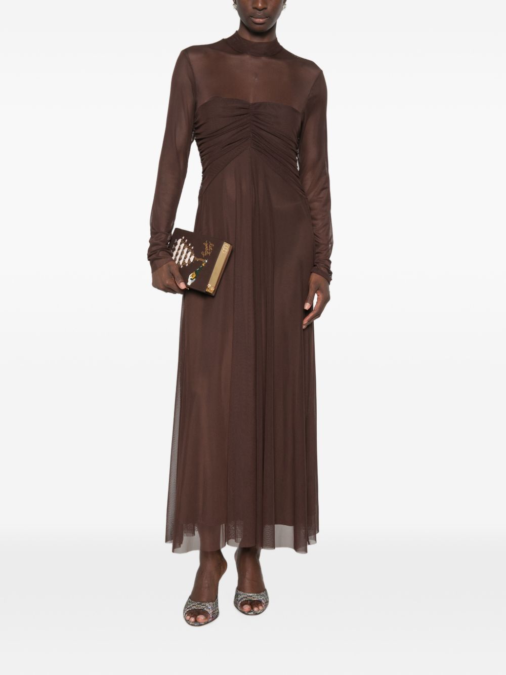 262TF203013611DEEP BROWN TWINSET