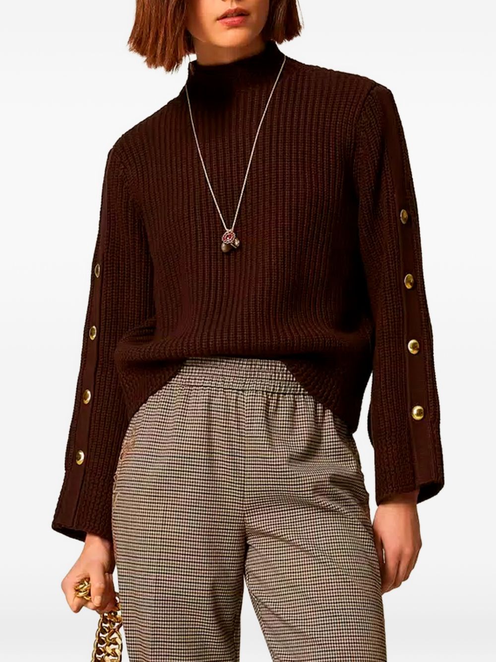 262TP317013411DARKNESS BROWN TWINSET