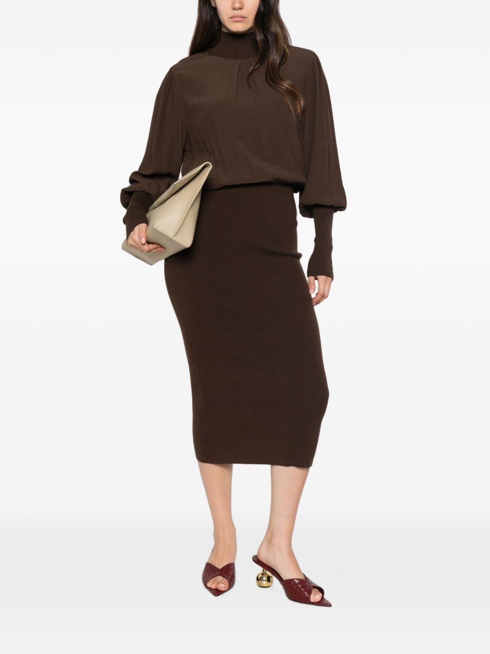 262TP324013411DARKNESS BROWN TWINSET