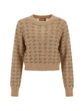 Load image into Gallery viewer, 262TP336113825SANDY BROWN/CANAPA-ORO TWINSET
