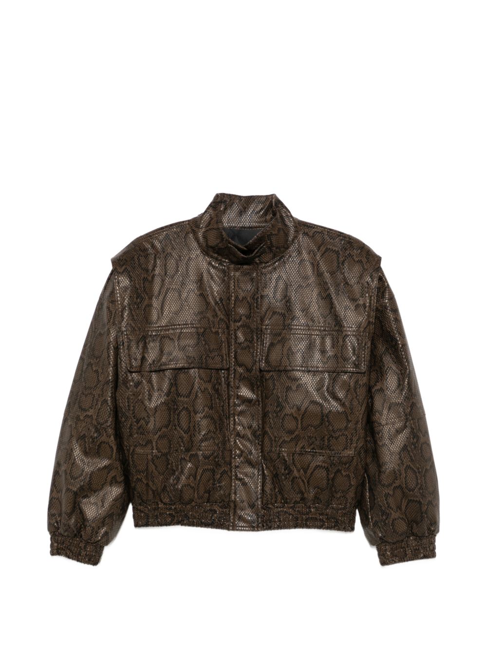 262TT228014058PYTHON BROWN/BLACK TWINSET