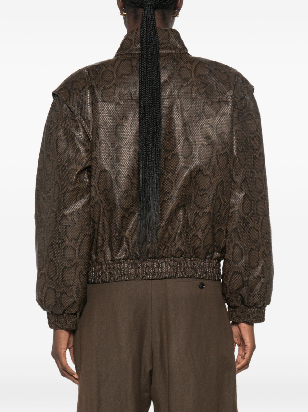 262TT228014058PYTHON BROWN/BLACK TWINSET