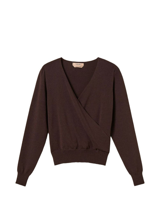 262TT333111946COFFEE CHOCOLATE TWINSET