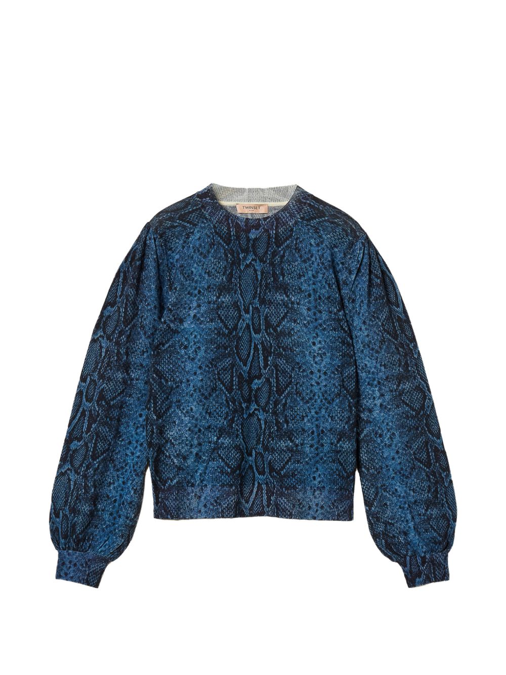 262TT341014140PYTHON BLUE VIOLET/BLACK TWINSET
