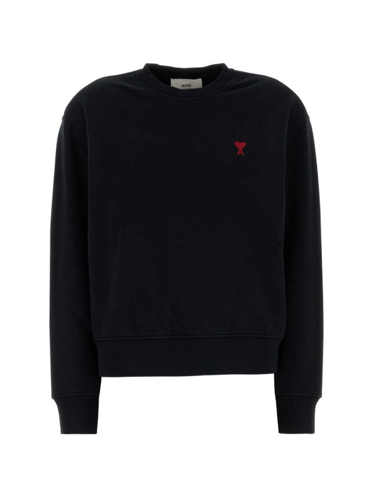 Felpa Unisex Ami Paris Ami de Coeur Nera 