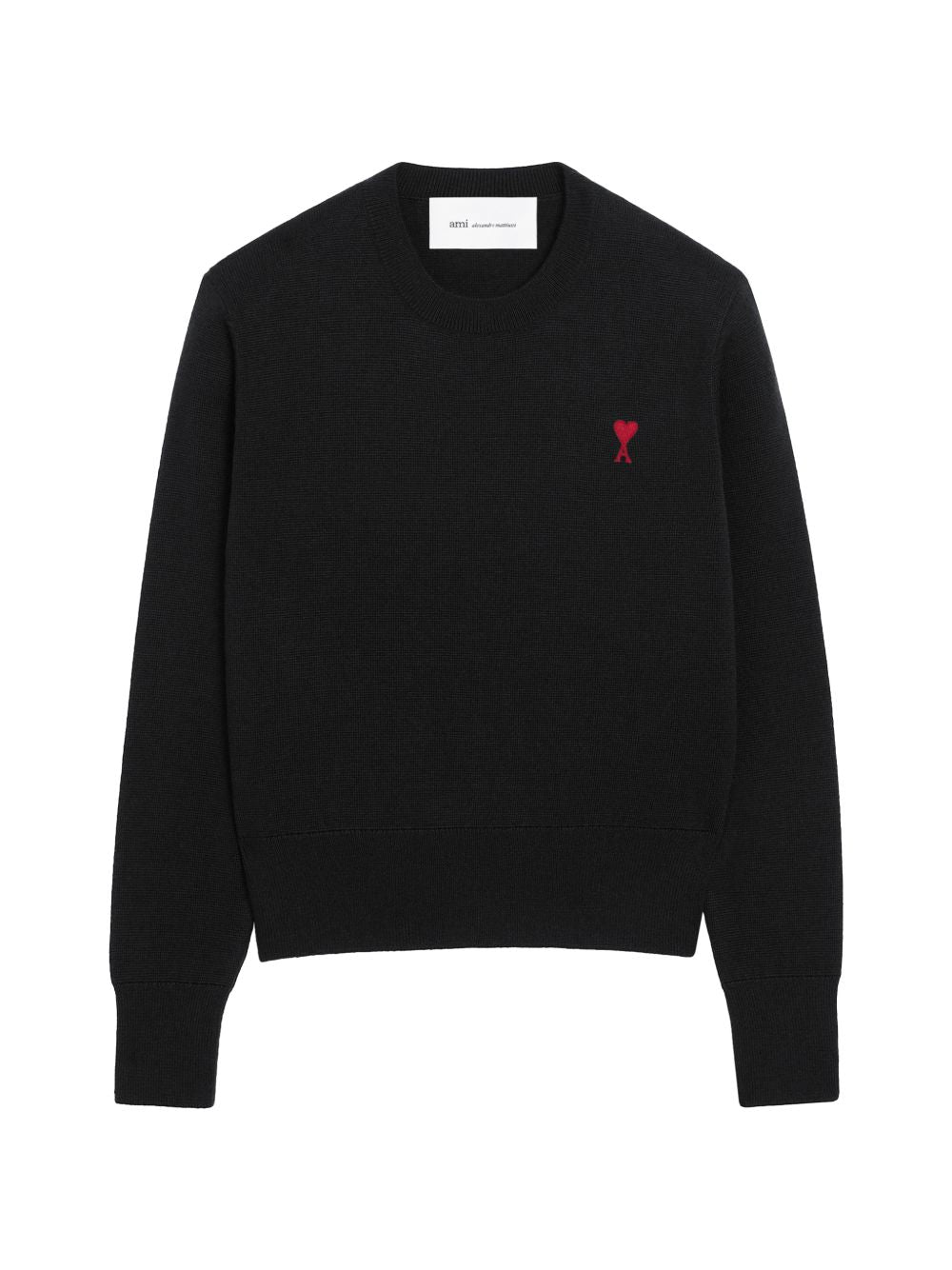 Maglia Girocollo Ami Paris Ami de Coeur Nera 