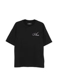 Load image into Gallery viewer, T-Shirt Uomo Amiri con Strass Nera 
