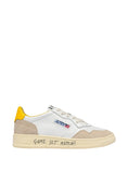 Load image into Gallery viewer, Sneakers basse Medalist in pelle bianca e camoscio lucido 
