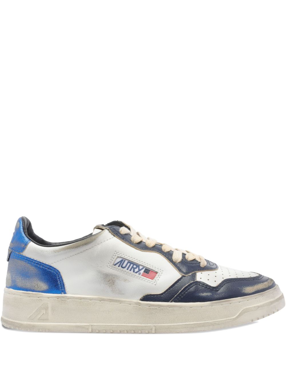 Sneakers in pelle con logo 