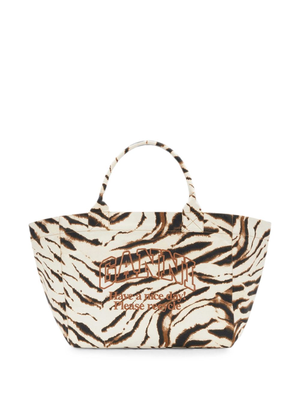 Borsa tote XXL con ricamo 