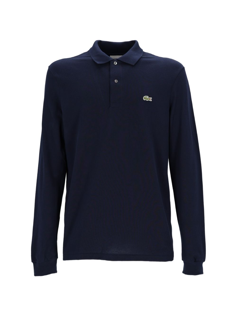 Polo a maniche lunghe con patch logo 