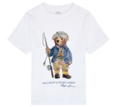 323B18890002WHITE POLO RALPH LAUREN KIDS