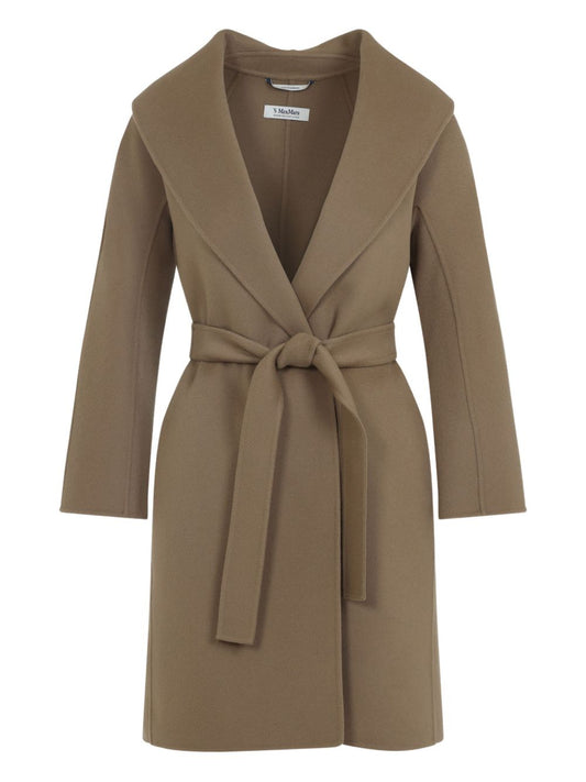 Cappotto a portafoglio con cintura 