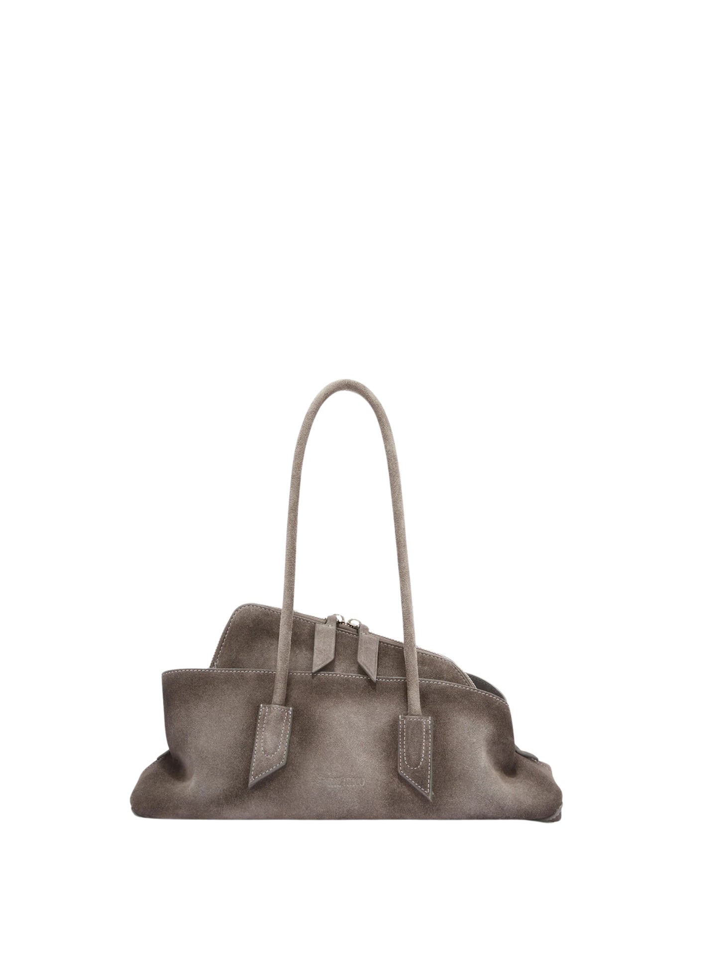 'La Passeggiata Small'' grey top handle 