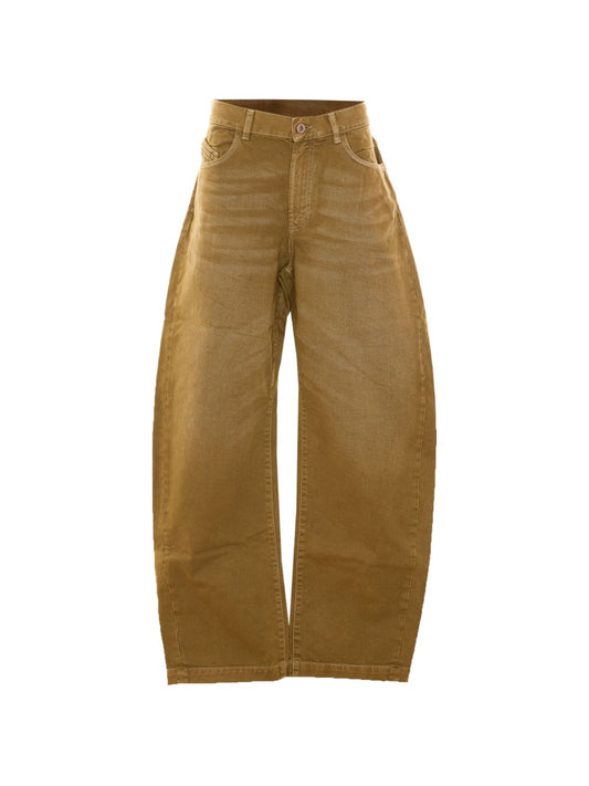 jeans a gamba larga con dettaglio fibbia 