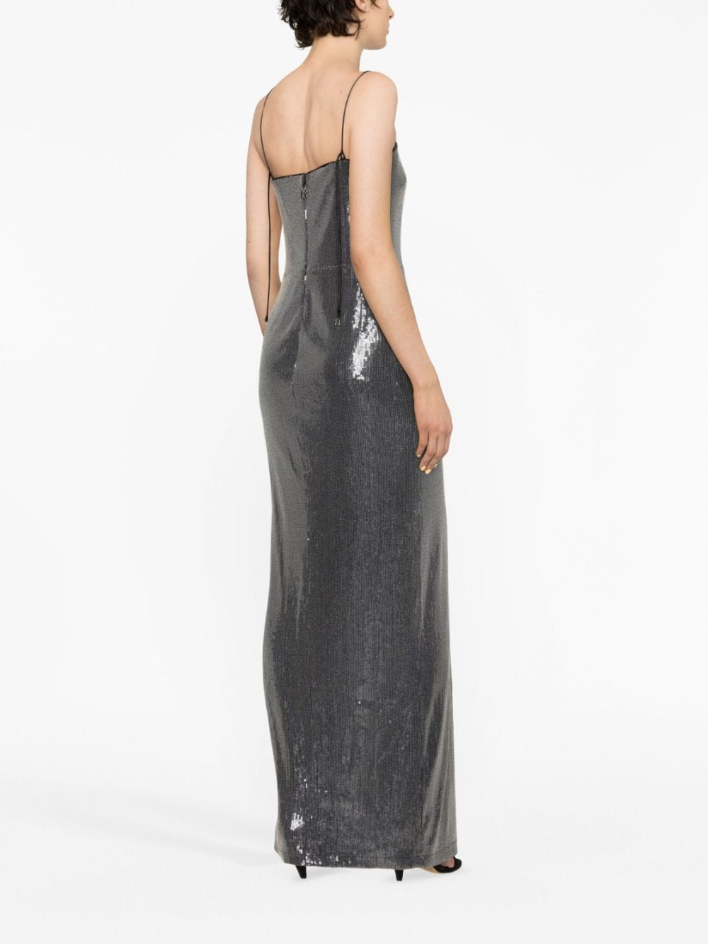 Long dress with sequins